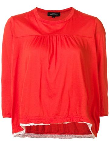 Comme Des Garçons Tricot Cropped Sleeves Top