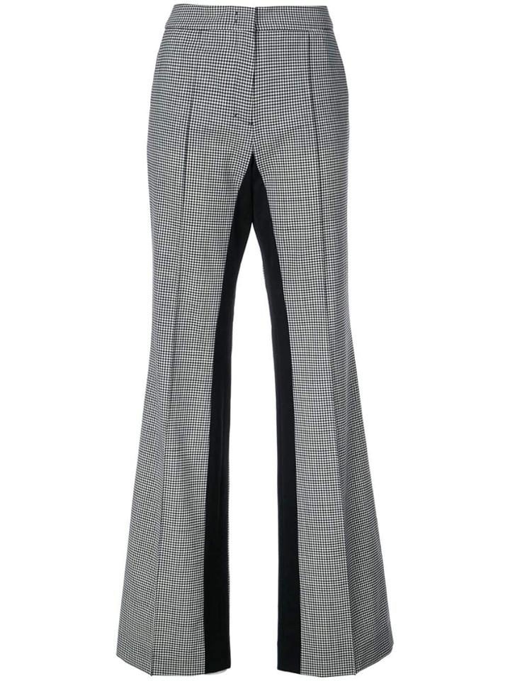 Dorothee Schumacher Checked Flared Tailored Trousers - Black