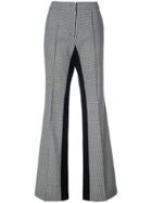 Dorothee Schumacher Checked Flared Tailored Trousers - Black