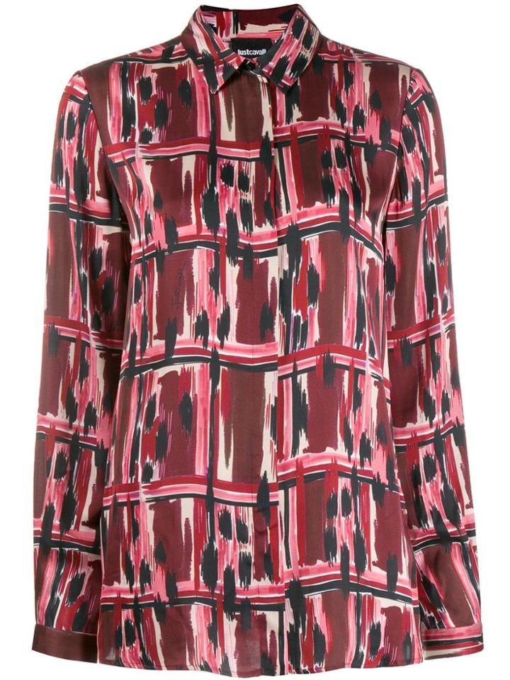 Just Cavalli Printed Long Sleeve Shirt - Red