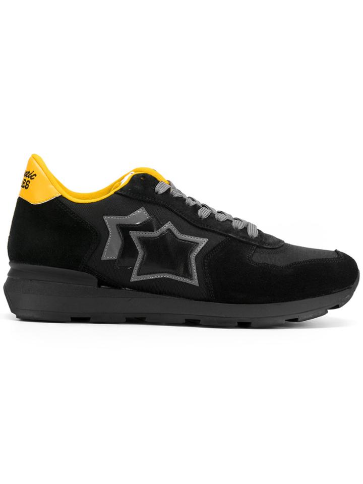 Atlantic Stars Panelled Sneakers - Black