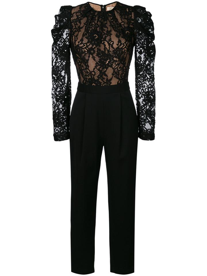 Michael Michael Kors Lace Top Jumpsuit - Black