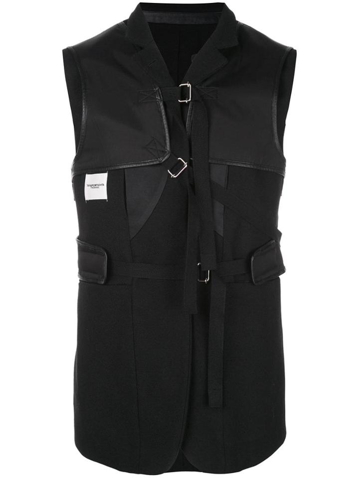 Takahiromiyashita The Soloist Multi Straps Waistcoat - Black