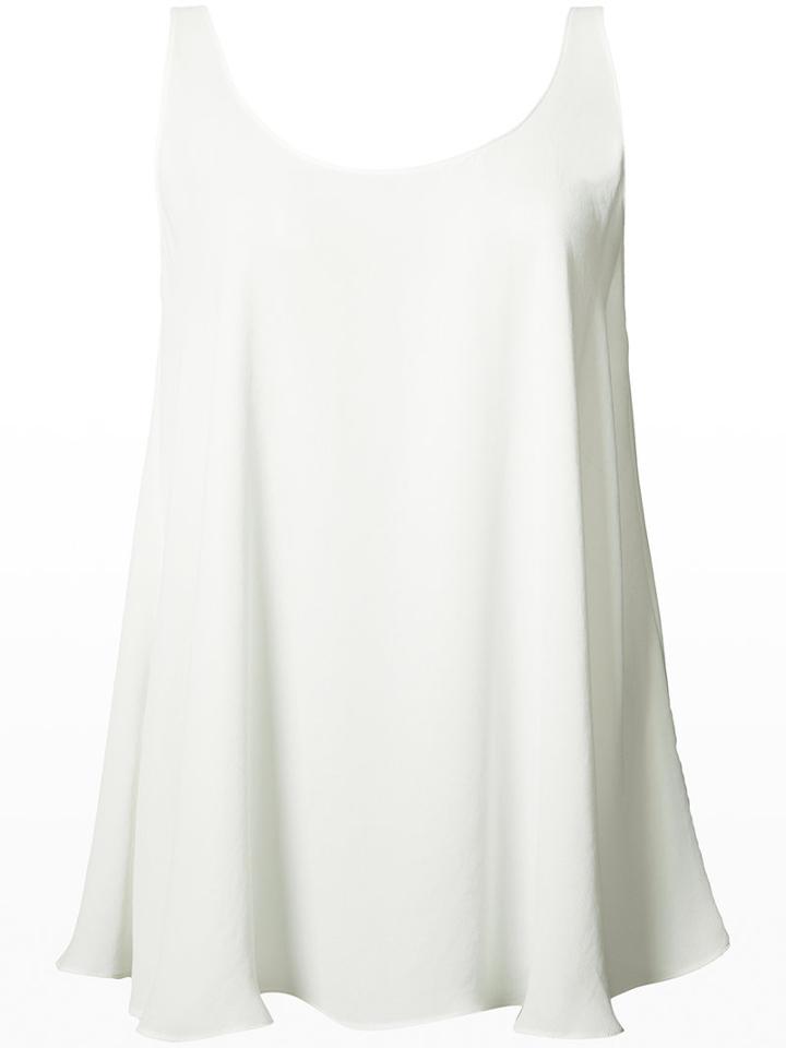 Peter Cohen - Scoop Neck Top - Women - Polyester - Xs, White, Polyester