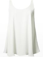 Peter Cohen - Scoop Neck Top - Women - Polyester - Xs, White, Polyester