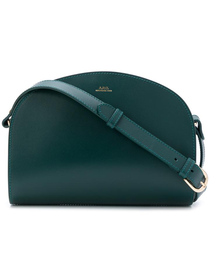 A.p.c. Logo Stamp Cross-body Bag - Green