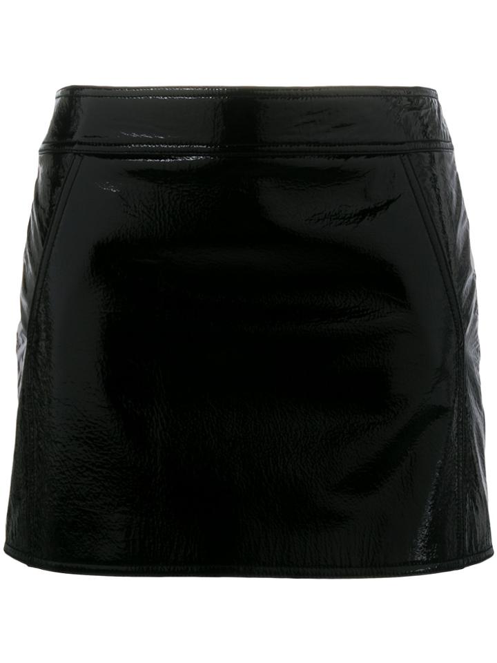 Saint Laurent Trapeze Mini Skirt - Black