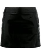 Saint Laurent Trapeze Mini Skirt - Black