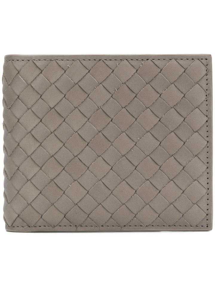 Bottega Veneta Foldable Mini Wallet - Grey
