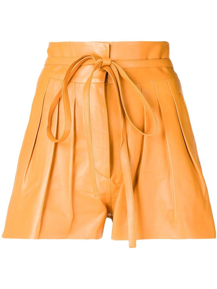 Iro Flared Shorts - Yellow