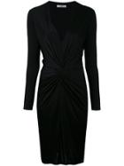 Lanvin Knot Detail Pencil Dress - Black