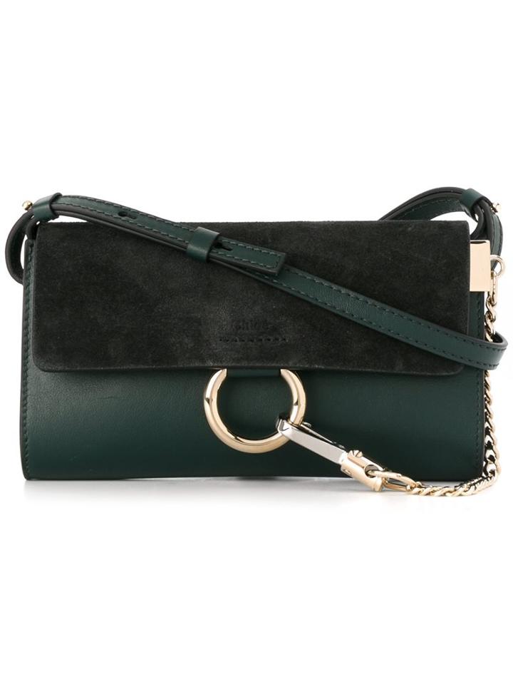 Chloé Nano 'faye' Shoulder Bag, Women's, Green