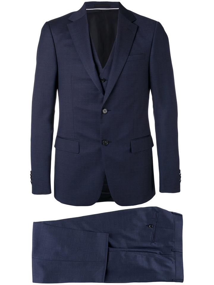 Z Zegna - Three Piece Suit - Men - Cupro/wool - 50, Blue, Cupro/wool