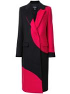 Msgm Oversized Dot Coat, Women's, Size: 48, Black, Polyamide/wool