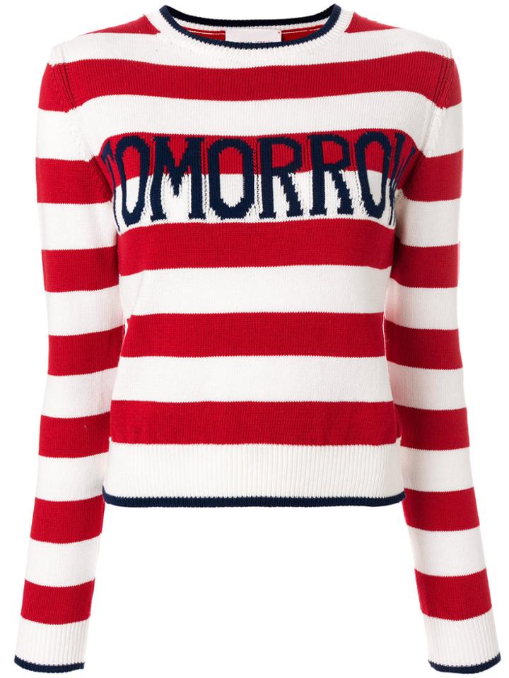 Alberta Ferretti Striped Jumper - Red