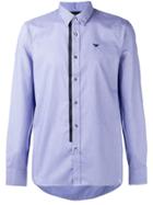 Emporio Armani Plain Button Down Shirt - Blue