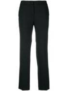 Twin-set Cropped Straight Leg Trousers - Black