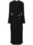 Rejina Pyo Fitted Waist Midi Dress - Black