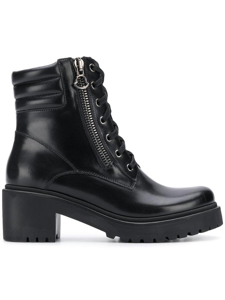 Moncler Zip Side Cargo Boots - Black