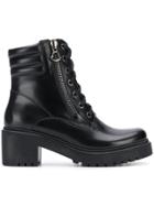 Moncler Zip Side Cargo Boots - Black