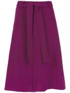 Egrey Belted Midi Skirt - Pink & Purple