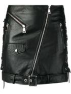 Manokhi Biker Mini Skirt - Black