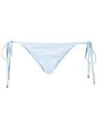 Peony Side String Bikini Bottoms - Blue