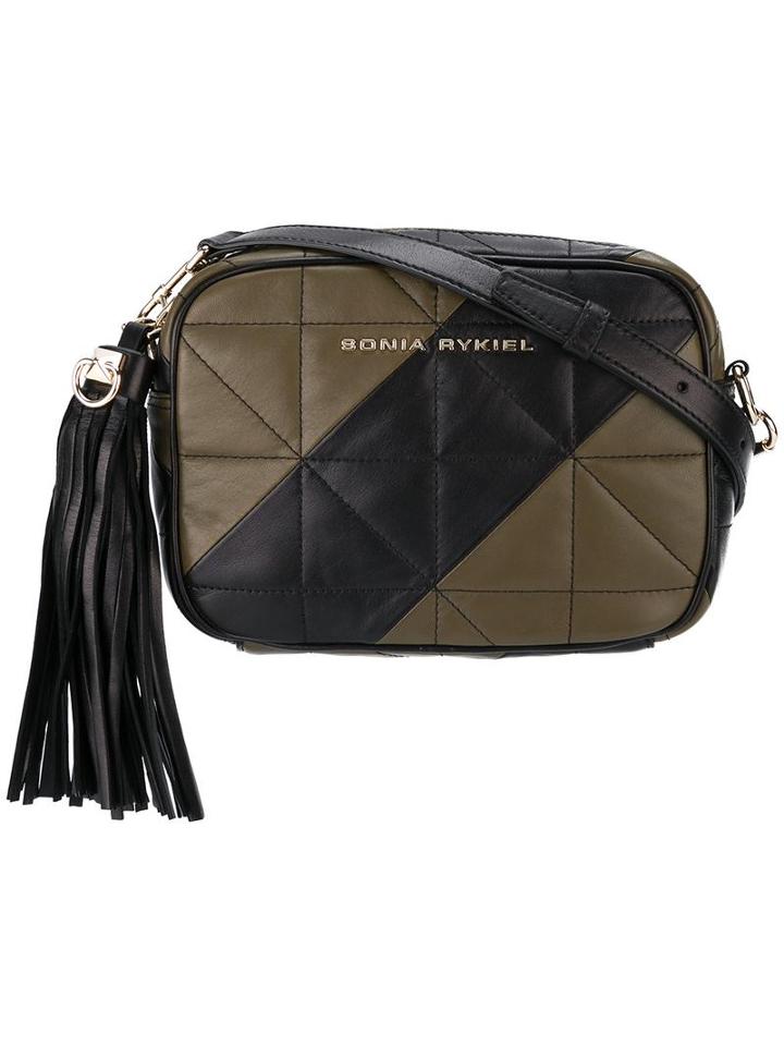 Sonia Rykiel Quilted Camera Bag, Women's, Green, Leather