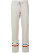 Alexa Chung Striped Panel Track Pants - Grey