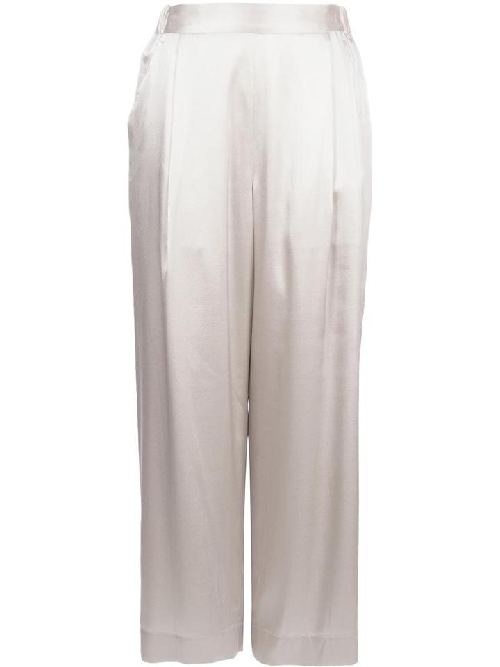 H Beauty & Youth. High Waist Trousers, Women's, Size: Small, Nude/neutrals, Silk/polyurethane/cupro