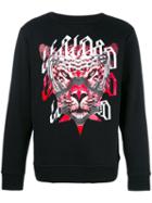 Marcelo Burlon County Of Milan Printed Sweatshirt, Men's, Size: Xs, Black, Cotton