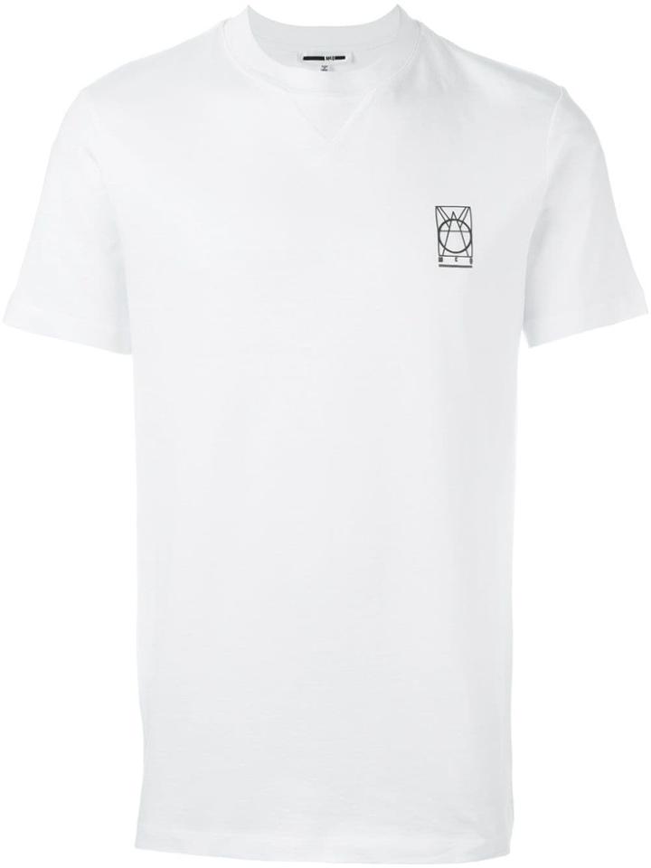 Mcq Alexander Mcqueen Chest Glyph Logo Print T-shirt - White