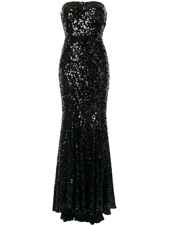 Dolce & Gabbana Sequin Fishtail Dress - Black