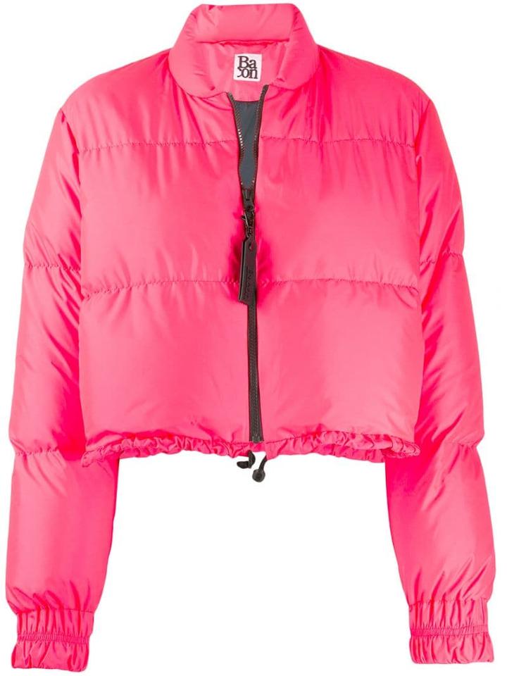 Bacon Bubble Feather Down Jacket - Pink