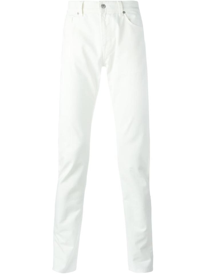 7 For All Mankind Ronnie Jeans, Men's, Size: 30, White, Cotton/spandex/elastane
