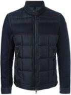 Moncler 'gard' Jacket, Men's, Size: 1, Blue, Feather Down/polyamide/wool