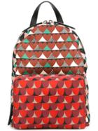 Red Valentino Mixed Print Backpack