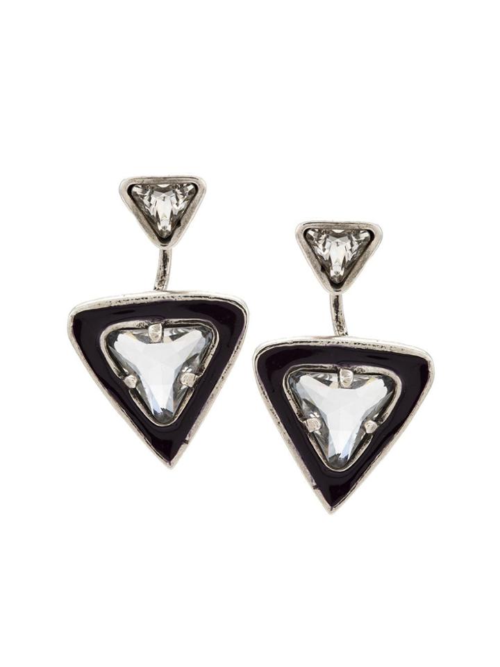 Camila Klein Triangles Earrings - Silver