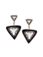 Camila Klein Triangles Earrings - Silver