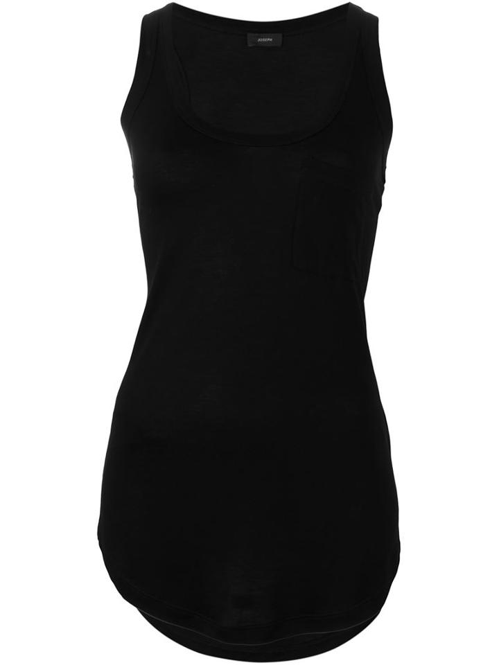Joseph Chest Pocket Tank Top, Women's, Size: Xs, Black, Viscose