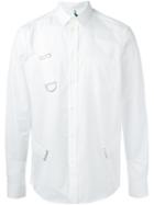Oamc Strap Detail Shirt, Men's, Size: Medium, White, Cotton