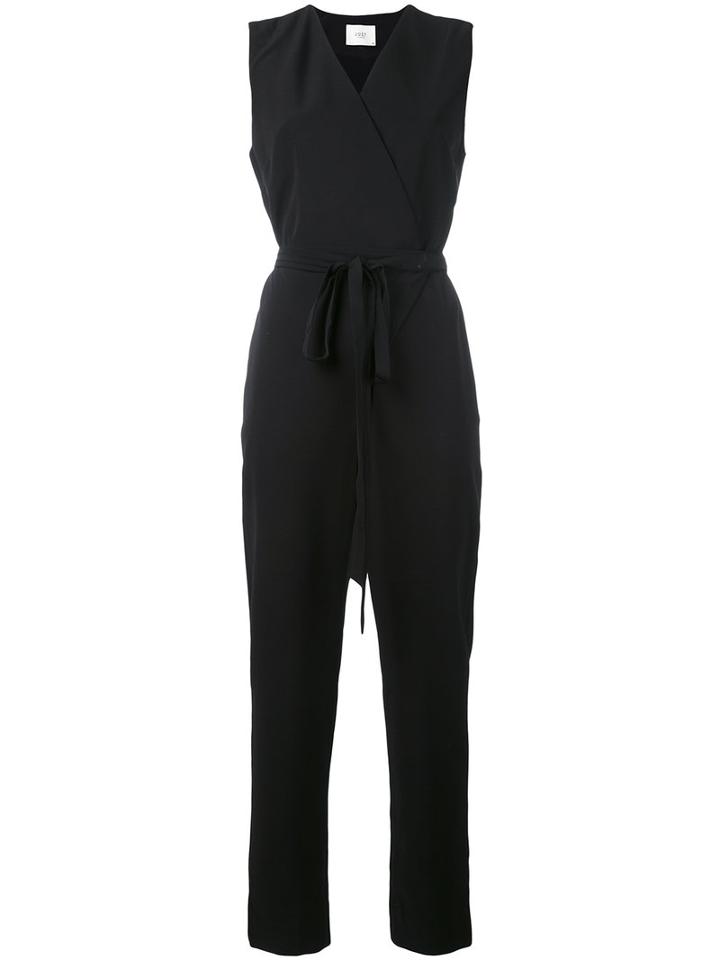 Just Female - Wrap Jumpsuit - Women - Polyester/spandex/elastane - L, Black, Polyester/spandex/elastane