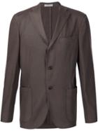Boglioli Hopsack Jacket, Men's, Size: 52, Grey, Wool
