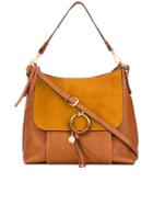 See By Chloé - 'joan' Bag - Women - Cotton/calf Leather - One Size, Brown, Cotton/calf Leather