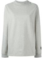 Nike Nikelab Essentials Fleece Mock Neck Sweatshirt, Women's, Size: Xs, Grey, Cotton/spandex/elastane