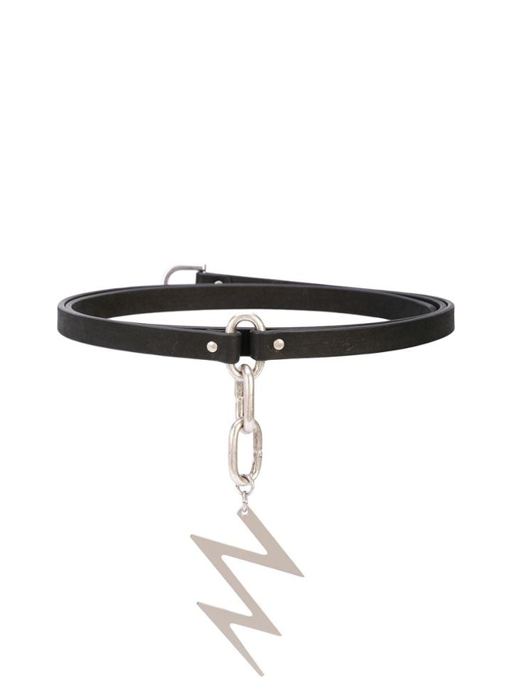 Rick Owens Thunderbolt Chain Belt - Black
