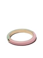 Alice Cicolini 14kt Yellow Gold Candy Lacquer Band - Pink & Green