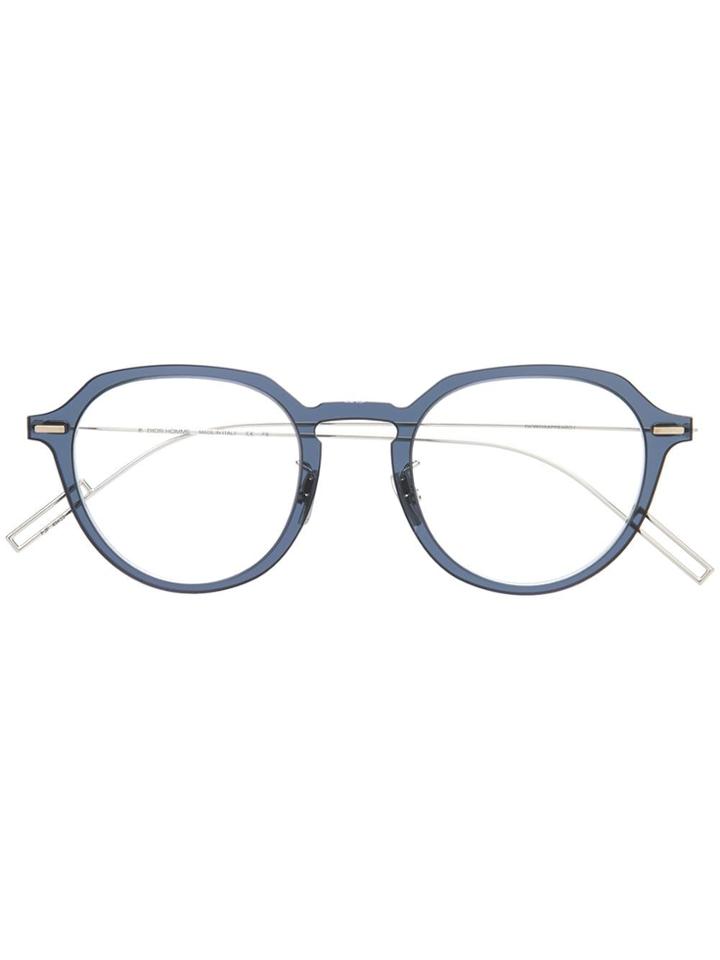 Dior Eyewear Two Tone Glasses - Blue