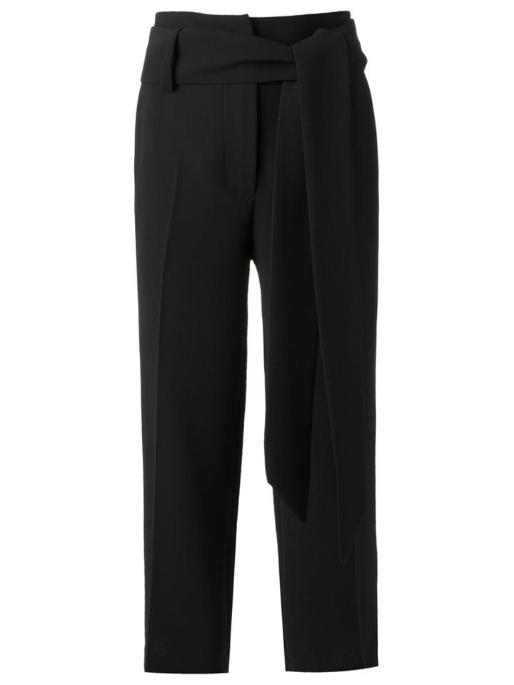 Giuliana Romanno Cropped Trousers, Women's, Size: 36, Black, Acetate/polyester