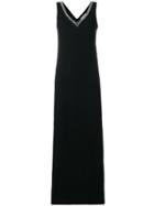 Fabiana Filippi V-neck Maxi Dress - Black